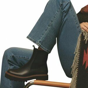 Sam Edelman Laguna Waterproof Leather Chelsea Boot in Black 8.5 NEW